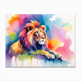 Lion Painting 32 Canvas Print