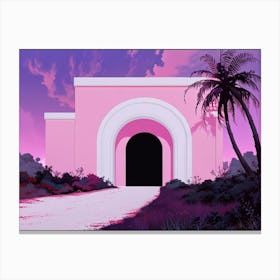 Pink Gate Canvas Print