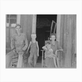 Family Squatting On Fsa (Farm Security Administration) Property, Caruthersville, Missouri By Russell Lee Canvas Print