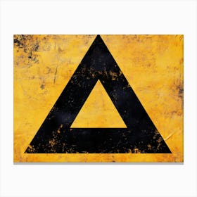 Triangle Sign Canvas Print