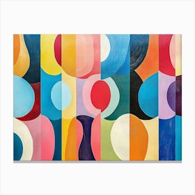 Colorful Art Image Depicting Different Colorful Shapes 1 1 Canvas Print