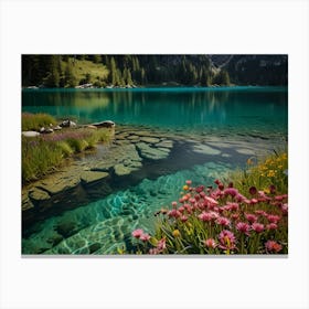 Lake In The Mountains 7 Canvas Print