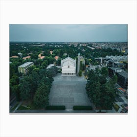 Fotografia artistica Santa Barbara cathedral, Church, San Donato, Milan, Italy Canvas Print