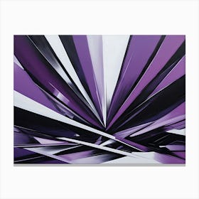 Purple And Black Abstract Painting 7 Canvas Print