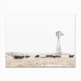 Midwest Ranch Windmill Canvas Print