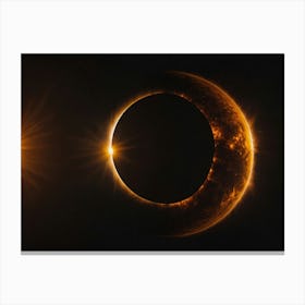 Eclipse - Eclipse Stock Videos & Royalty-Free Footage 3 Canvas Print