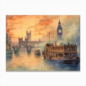 River Thames Canvas Print