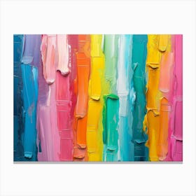 Rainbow Paint Canvas Print