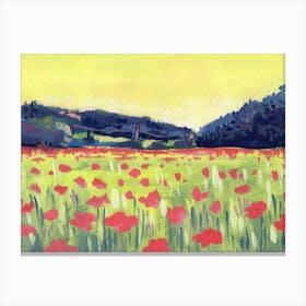 Happy Poppies Canvas Print