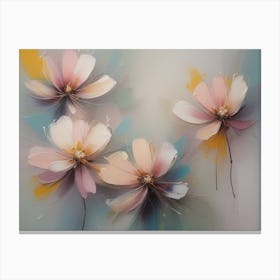 Abstract Flowers 6  Canvas Print