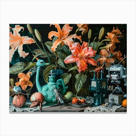 Still Life Painting Insect Robot 1 Canvas Print