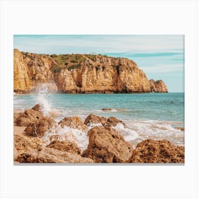 Portugal Crashing Waves Canvas Print