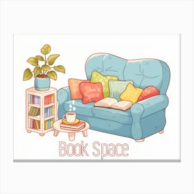 Book Space 1 Canvas Print