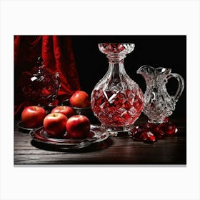 Red Decanter Canvas Print