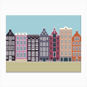 Damrak, Amsterdam, the Netherlands Canvas Print