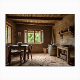 Old Adobe House Canvas Print