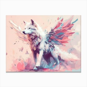 Angel Wolf Canvas Print