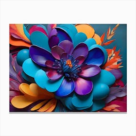 Paper Flower Canvas Print