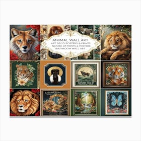 Animal Wall Art 2 Canvas Print