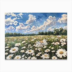 Daisy Field Canvas Print