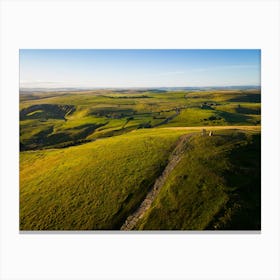 Aerial View Of The Dales 8 Canvas Print