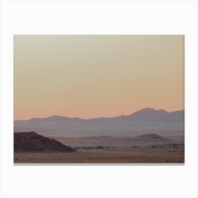 Sunset at Namib Desert Canvas Print