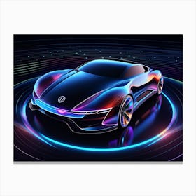 Futuristic Car 36 Canvas Print