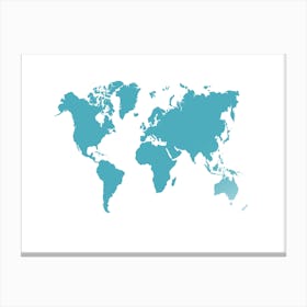 World Map 14 Canvas Print