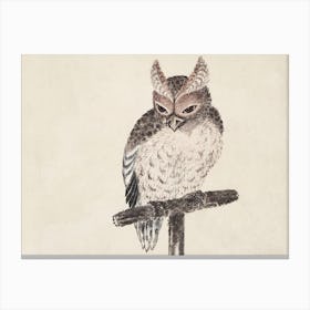 Owl, From Album Of Sketches (1814), Katsushika Hokusai 1 Canvas Print