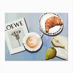 Coffee Breakfast Poster Canvas Print