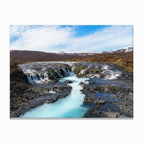 Bruarfoss Waterfall In Iceland Toile