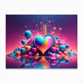 Colorful Heart Creative 31 Canvas Print