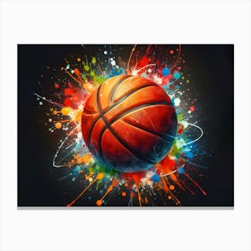 Basketball Ball 1 Canvas Print