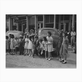 Untitled Photo, Possibly Related To Children Watching The Labor Day Parade, Silverton, Colorado By Russell Canvas Print