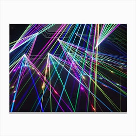 Laser Light Show Canvas Print