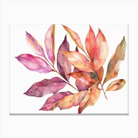 Autumn Leaves Watercolor Painting 1 Canvas Print