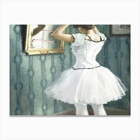 Ballerina In The Mirror 1 Canvas Print