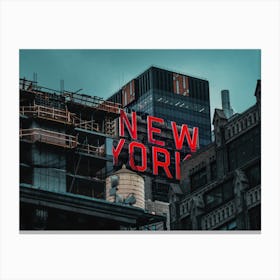 New York Sign, New York Canvas Print