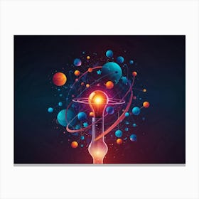 Atoms And Stars Canvas Print