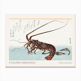 Lobster And Prawn, Utagawa Hiroshige Poster Canvas Print