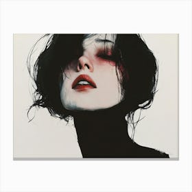 Girl With Red Eyes 1 Canvas Print