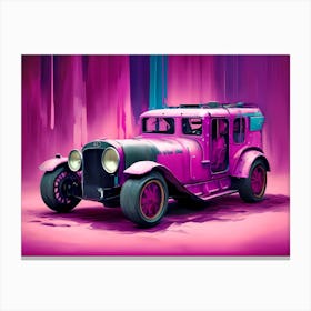 Pink Car 1 Canvas Print