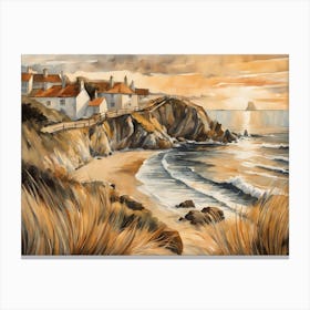 European Coastal Painting (49) Canvas Print