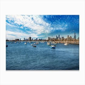 Melbourne Skyline 1 Canvas Print