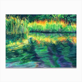 Reflections In The Pond Canvas Print