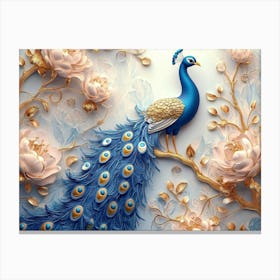 Peacock 33 Canvas Print