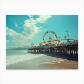 Pier At California Beach Canvas Print