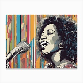 Jazz Songstress Canvas Print