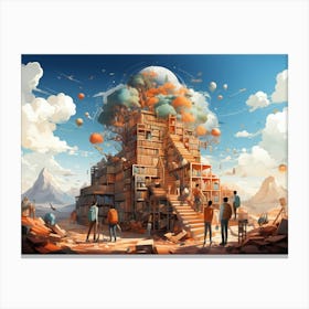 City In The Sky Canvas Print