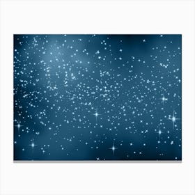 Cornflower Shining Star Background Canvas Print